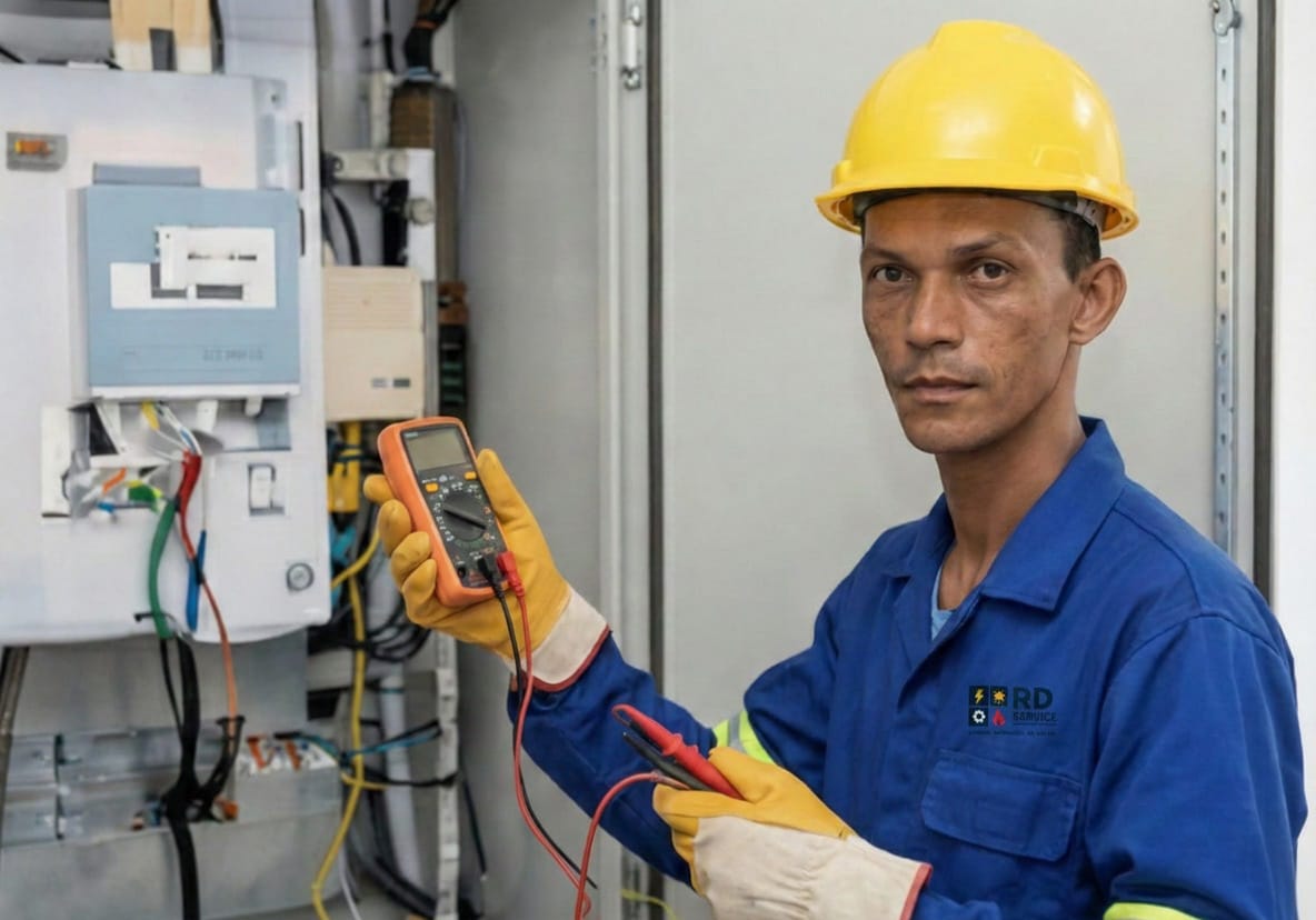 Eletricista Trabalhando